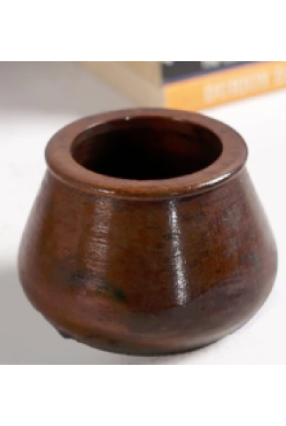 Brown Solid Wood Vase Brown Solid Wood Vase